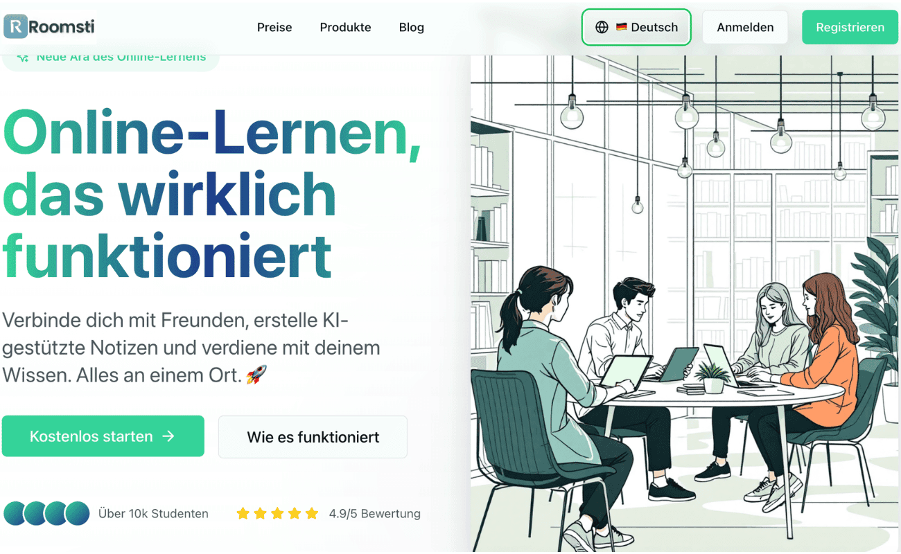 Roomsti – Bildungsplattform